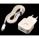 2in1 OLI Original OLI 2100 mAh Ladegert Netzteil + Kabel fr  Samsung Galaxy S6 S6 edge S6 edge plus S5 S4 / S3  / S5  / S3mini / S4 mini / S5 min und alle NOTE Galaxy Wei