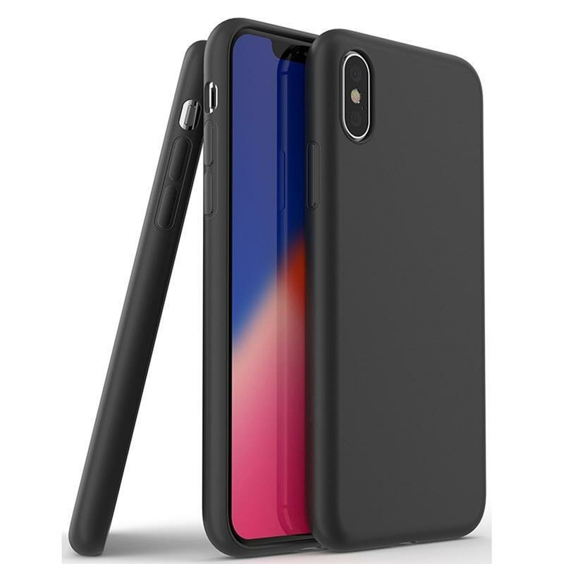 OLi Silikon Hlle Case Schwarz Kompatibel mit Iphone X/XS