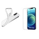 OLI Silikon Hlle/ Case mit 3 X Displayschutzglas 4in1 kompatibel mit IPhone 13 Pro