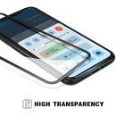 Oli Klar Silikon Kompatibel fr iPhone X/XS Hlle Dnne klare weiche TPU Mit Komplet deckendes Displayschutzglas mit Schwarzen